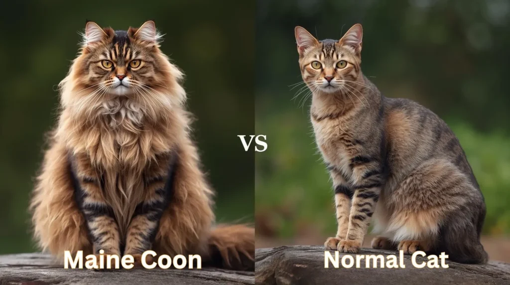 Current image: Maine Coon vs Normal Cat