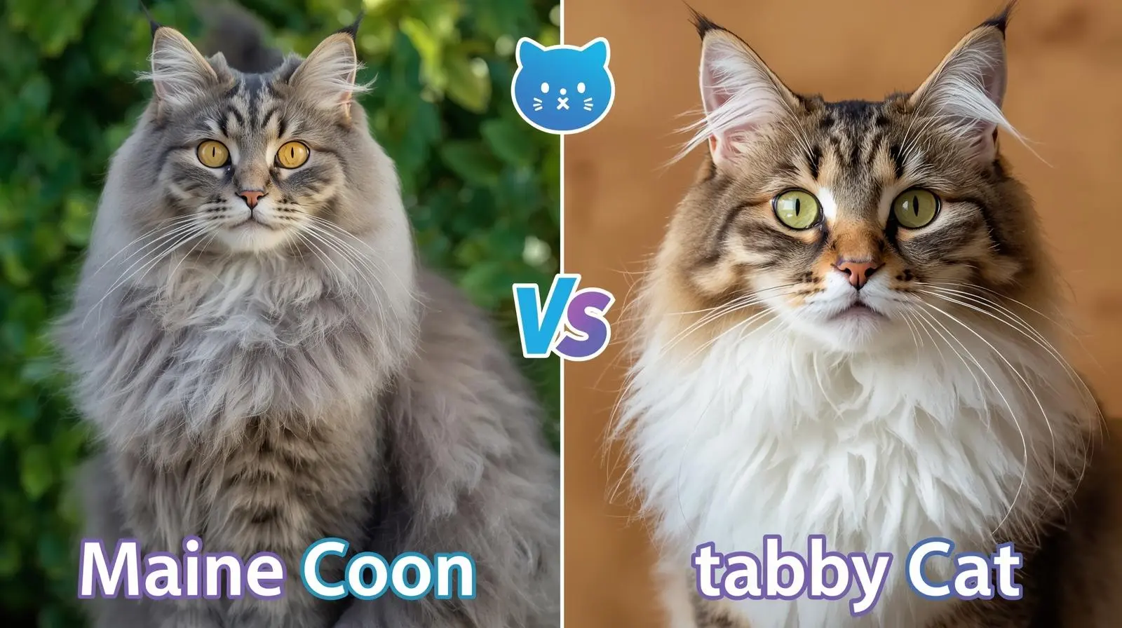 Maine Coon vs Tabby cat