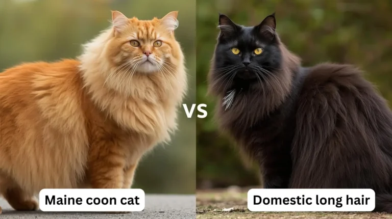 Maine Coon vs Domestic Long Hair