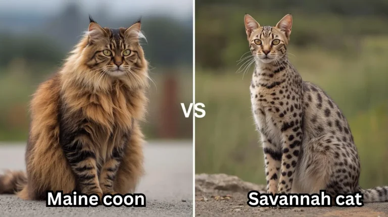 maine coon vs savannah cat
