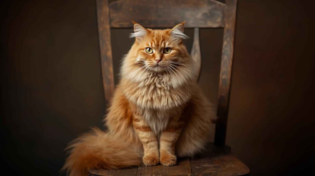 Orange Maine Coon cats