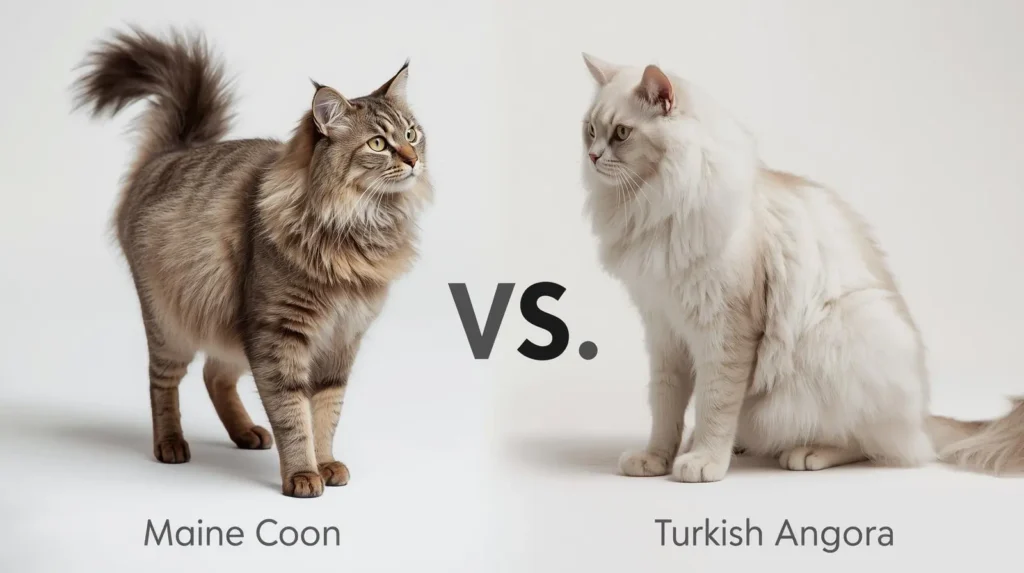 turkish angora vs maine coon