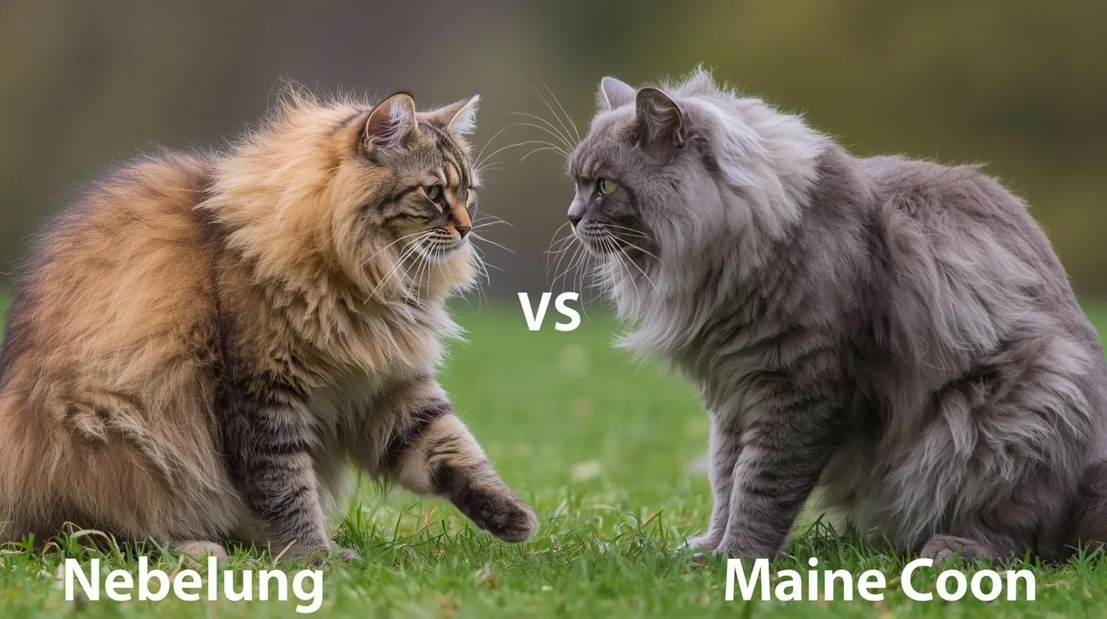 Nebelung Cat vs Maine Coon