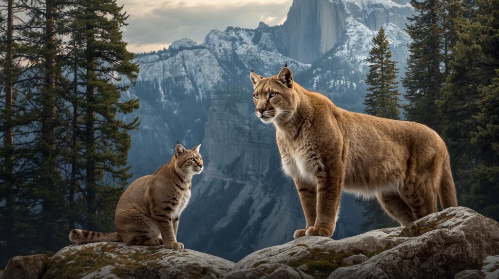 bobcat and mountain lion