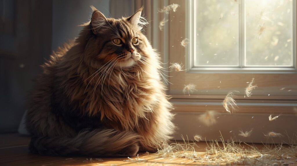 maine coon cat shedding