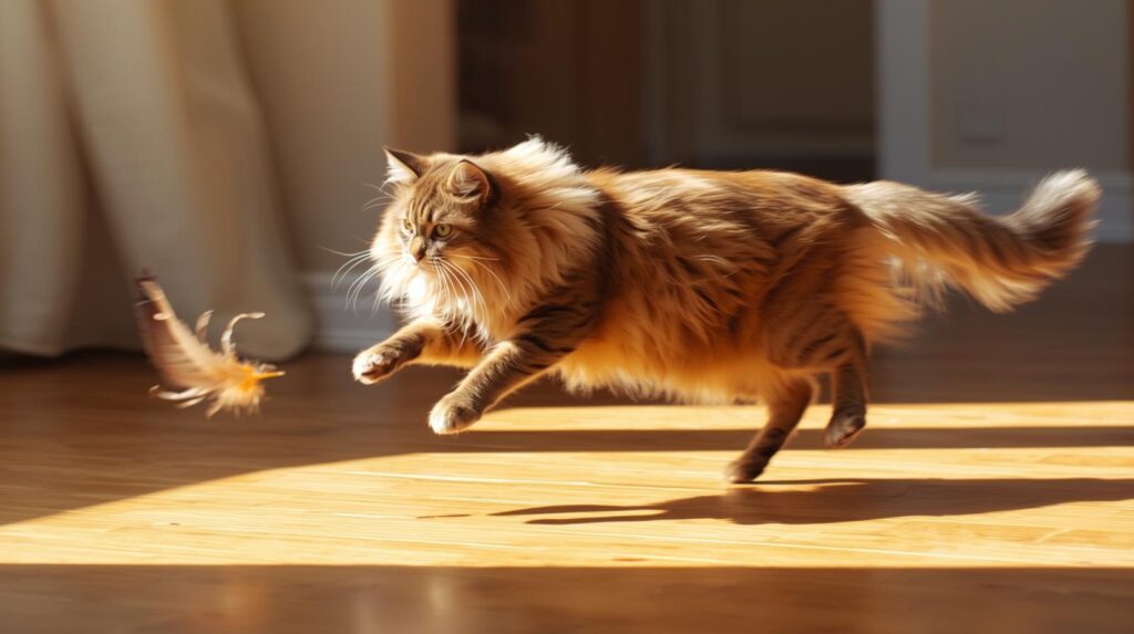 Abyssinian Maine Coon Mix training