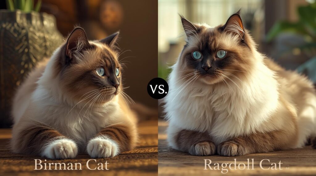 Current image: Birman Cat vs Ragdoll