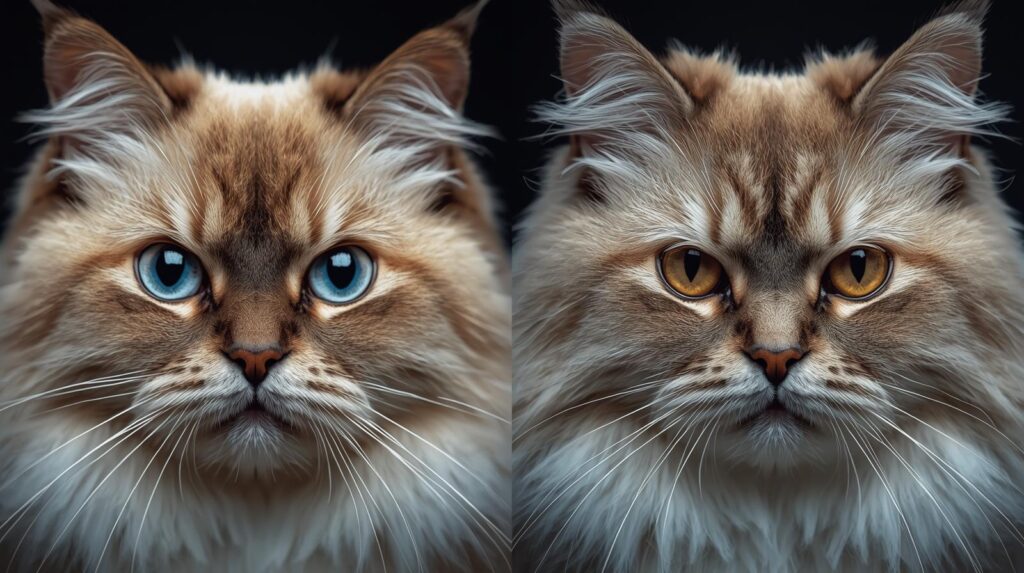 Ragdoll and Siberian cat