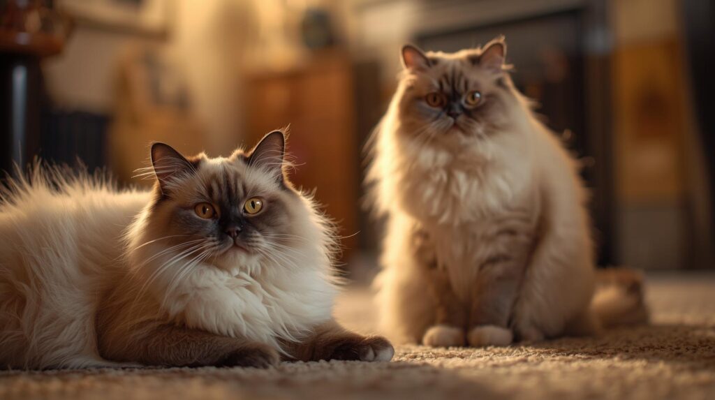 Ragdoll or Siberian cat