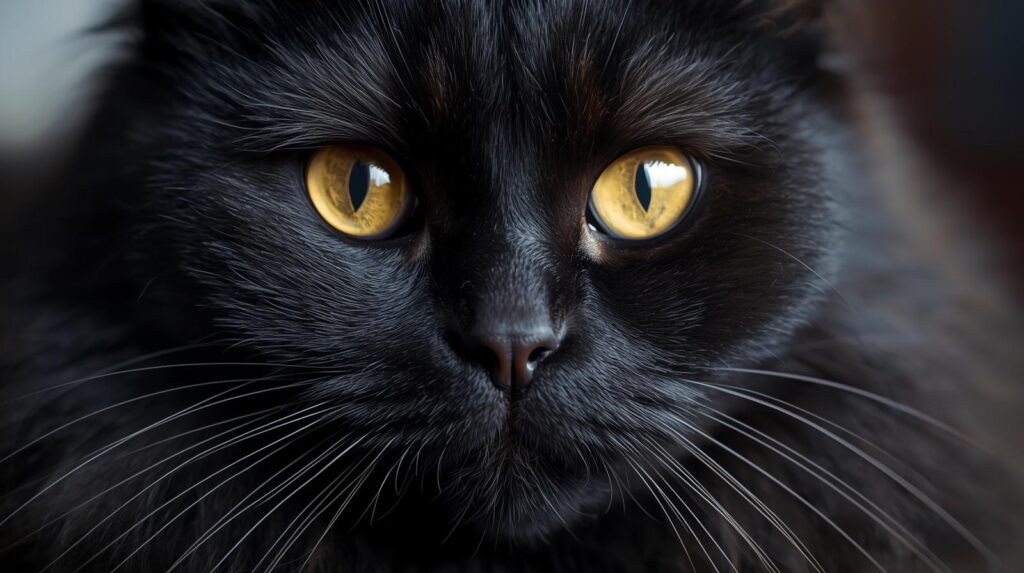 Black Maine Coon Cat