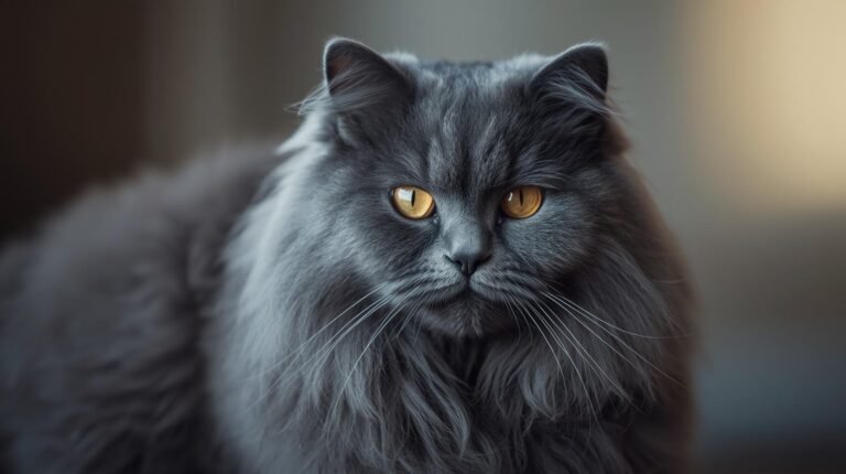 Blue Maine Coon Cat
