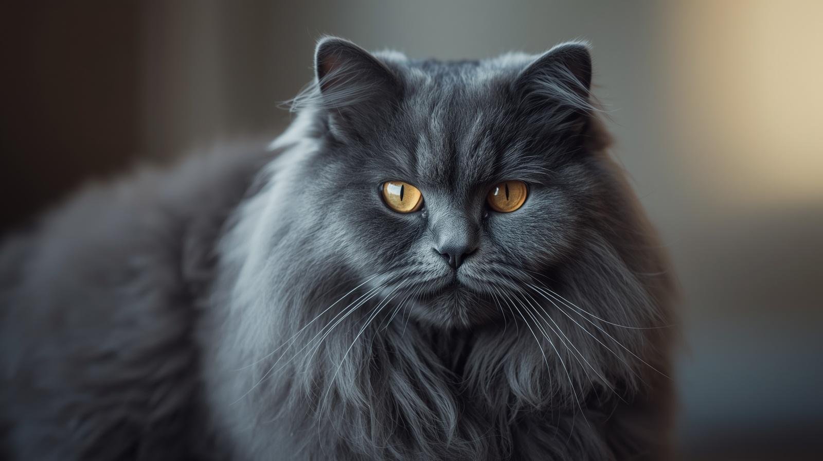 Blue Maine Coon Cat