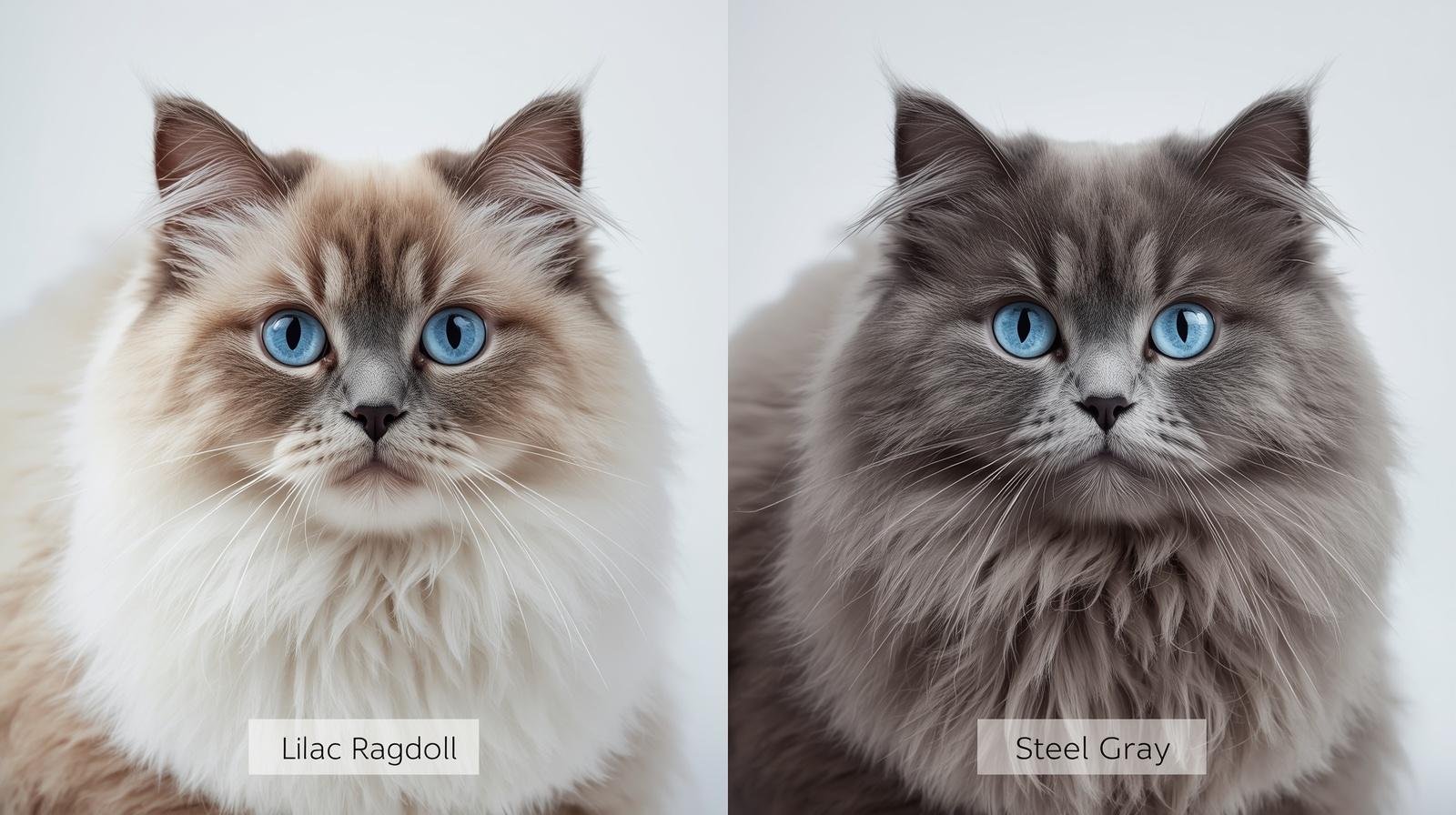 Lilac vs Blue Ragdoll