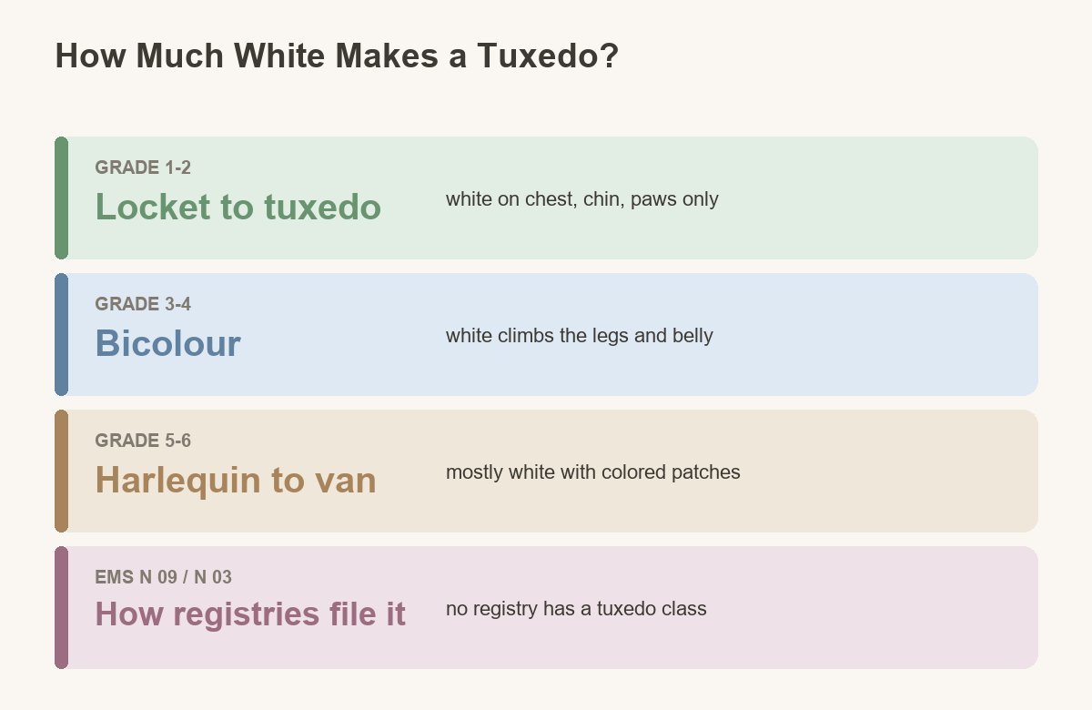 what actually makes a tuxedo pattern